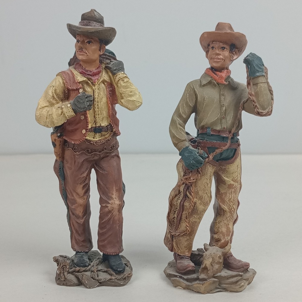 MayRich Company 5in American Western Cowboy Chaps Lasso Resin Statues Figurines